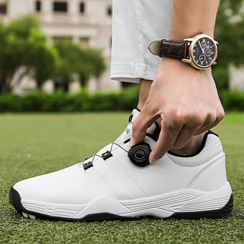 Profesional de Golf Zapatillas de deporte para los Hombres de Gran Tamaño 36-46 de Entrenamiento de Golf Zapatos Cómodos de Mujer Zapatillas de deporte de Golf para Adultos Pie Calzado