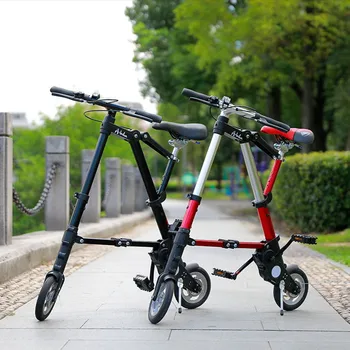 8-Pulgadas/10pulgadas Bicicleta Plegable Bicicleta de Montaña Bicicleta Portátil Ultraligero Plegable Mini Antideslizante Bicicleta de Carretera para los Niños Adultos