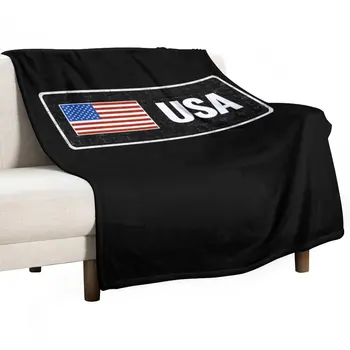 Nuevo USA la etiqueta con la bandera de Tirar de la Manta Suave de Gran Manta Pesada Manta de Verano, ropa de Cama Mantas Extra Grande Tirar de la Manta