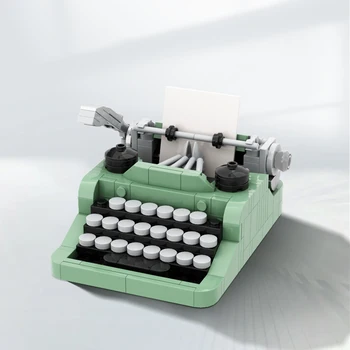 MOC máquina de escribir Bloques de Construcción Clásica de las Ideas Creativas de la Máquina Retro Micro Bloques de Construcción de Juguetes Para Adultos, Niños Regalo