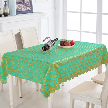 Mantel impermeable, anti quemaduras, anti aceite, y la auto-limpieza del PVC de la mesa de café mat, Nordic plástico mesa rectangular de tela
