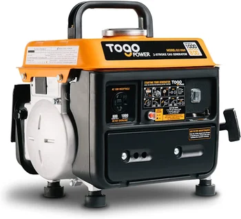 TogoPower Generador Portátil, 1000W Generador de Gasolina de Copia de seguridad para Uso en el Hogar Acampar al aire Libre, CARB