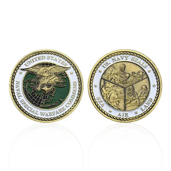 NOSOTROS Militar de la Medalla Conmemorativa de la Retro Moneda de Cobre Mar de Aire de Ejército de Tierra Sellos NSWCOM Adornos de Artesanía