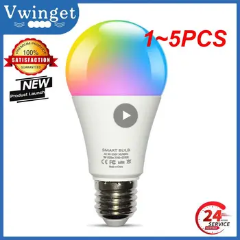 1~5 X Tuya Wifi/ Smart Bulb Alexa Lámpara Led E27 RGB Inteligente Bombillas de Luz 110V 220V Inteligente Lámparas Para Google Assisatnt Inteligente