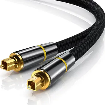 Digital Cable Óptico de Audio de alta fidelidad Digital 5.1 de Sonido SPDIF Cable Óptico Toslink de Audio Cable de Fibra Óptica Cable de Audio Dropshippin