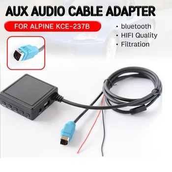 bluetooth Aux Receptor de Cable Adaptador de USB,entrada de micrófono de Manos libres, interfaz de audio de alta fidelidad para Alpino 2009+ CDE-W203Ri para KCE-237B
