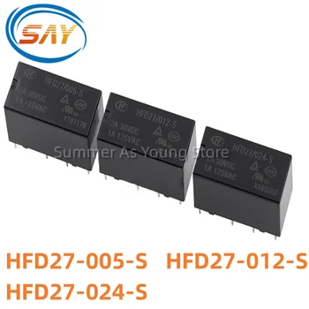 50pcs Mini Relé HFD27 DC 5V 12V 24V HFD27-005-S HFD27-012-S HFD27-024-S de 8 pines 2A Sensible DIP Relays