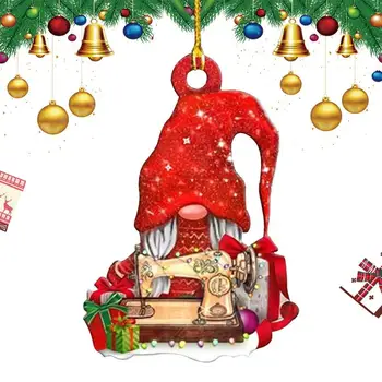 Los Gnomos De Navidad Colgante De Vacaciones Gnome Adornos Para El Árbol De Mini Colgantes Acrílico De Gnome Navidad Exquisita Lindos Ornamentos Únicos