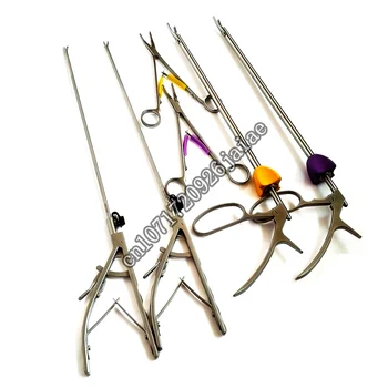 porta agujas para la cirugía laparoscópica, reutilizables O tipo portaagujas de 5 mm/3 mm