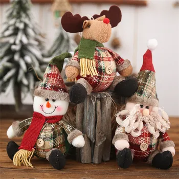 Santa Claus, Muñeco De Nieve Ciervos Elk Tela Colgante Del Árbol De Navidad, Adorno De Navidad, Adornos Para El Hogar Navidad Año Nuevo 2023