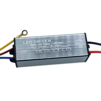 LDE Controlador de IP65 10W 20W 30W 40W 50W DC24-42V LED Transformador de Iluminación IP65 de la lámpara de Calle del Reflector Impermeable Adaptador de AC85-265V
