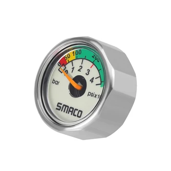 SMACO M10 Equipo de Buceo, Buceo Pony Botella Mini Cilindro de Oxígeno de Equipo de Buceo Medidor de Presión