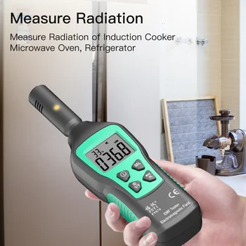 Dosímetro de radiación EMF Medidor de Radiación Electromagnética de Alta Precisión Detector de Hogar Onda Tester Monitor Portátil Digital