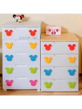 Japón Alicia IRIS de plástico engrosada cajón del gabinete de almacenamiento de Alice niños el armario del bebé armario