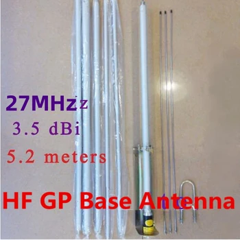Largo de la Longitud de BC base sataion antena cb GP antena de onda corta 27M UHF hembra HF látigo aéreas