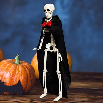 15.75 EN la Cabeza y los Brazos de los Huesos con el Modelo de Posable Articulaciones de Halloween Esqueleto para Patio Jardín Patio Fiesta de Halloween Decoración