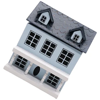 Madera Pequeña Casa de arte en Miniatura Construir Su Propia casa de Muñecas Muebles en Kit Portátil de Villa Modelo DIY Kits de Bolsillo Adultos Moderno
