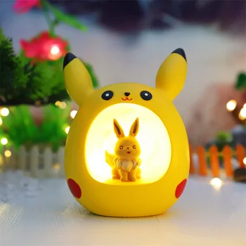Nuevo Pokemon Pikachu Luz de la Noche de los Niños en la Habitación de Dormir de la Lámpara del Dormitorio de la Atmósfera de la Decoración de los Niños y las Niñas Juguetes Regalos para Niños