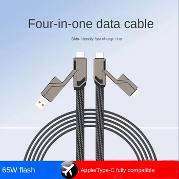 100W 4-en-1 de Carga Rápida Cable de Línea de Datos USB de Tipo C DP Cable de Carga Para Samsung Xiaomi C Cable Usb