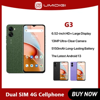 UMIDIGI G3 Smartphone Android 13 Helio A22 4 GB 64 GB 13MP Cámara de 120Hz 5150mAh de la Batería de Doble SIM 4G teléfono Móvil