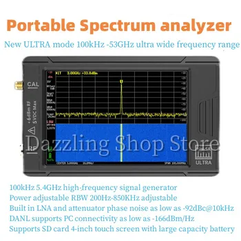 Última TinySA ULTRA 100k-5.3 GHz de Mano Pequeño Analizador de Espectro + 4