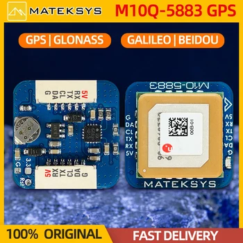 MATEKSYS Matek M10Q-5883 M10 Módulo GPS GNSS y Brújula QMC5883L Antena de Parche Para RC FPV Carreras de Largo alcance Drone Quadcopter Nuevo