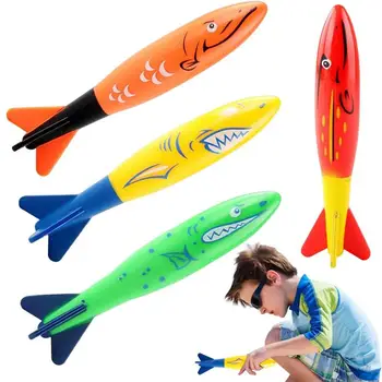 Buceo Juguetes Para La Piscina Para Niños Piscina De Inmersión Juguetes De Buceo Tiburón Espina De Pescado Medusas Torpedo Juguetes De Piscina Para Niños Niñas