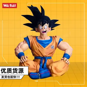 12cm de Dragon Ball Z Anime Figura la Posición de Sentado Hijo de Goku Super Saiyajin de la Figura de Acción Modelo de la Colección de Muñecas del Niño los Niños Juguetes de Regalo