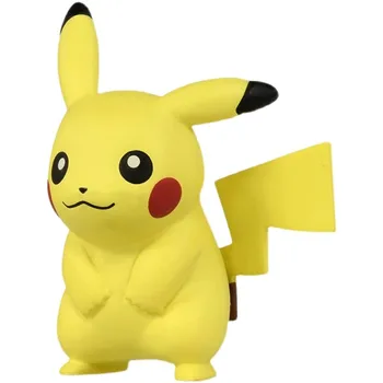 Genuino Tomy Pokemon Pikachu Kawaii Anime Mini Modelo de la Colección de Figuras de Acción Juguetes para los Niños de Regalo 142676 Libre de Envío de Artículos