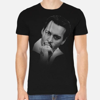 Johnny Depp Nuevos Hombres T-Shirt Ropa De Color Negro 3-A-027