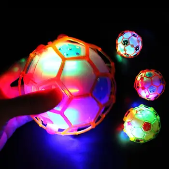Colorido Creatividad Brillante Pelota Que Rebota Niño Luminoso Eléctrico De Fútbol De La Música De La Danza De La Luz De Fútbol De Los Juguetes De Los Niños Divertidos Juguetes Regalos