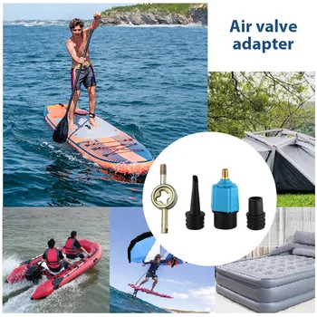 La Válvula de la bomba Adaptador de la Válvula de Aire Adaptador de la Válvula de Aire del Convertidor para la práctica del Kayak Bote Barco Pontón para Tabla de surf Inflable Cama
