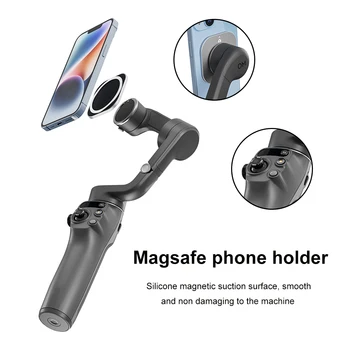 Teléfono móvil Titular Compatible con MagSafe Metal Magnético de Teléfono de Soporte de Rotación Libre del teléfono Celular Titular Estabilizador para DJI Osmo