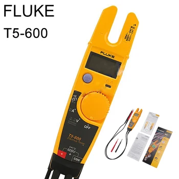 FLUKE T5-600 pinzas amperimétricas de Corriente y Voltaje de la Continuidad Eléctrica Tester Multimetro de Herramientas de Electricista