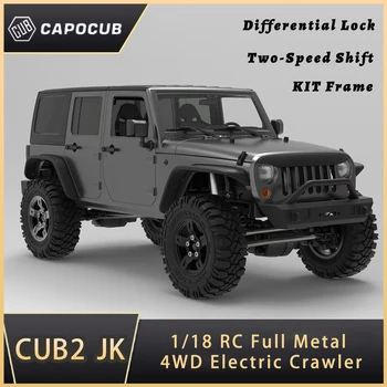 CAPO CUB2 JK 1/18 RC Eléctrico 4WD Control Remoto de Escalada Modelo de Coche Rastreador de Full Metal Montar KIT Marco Vacío