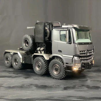 Para Tamiya 1/14 RC Metal Remolque de servicio Pesado RTR 8X8 Completo de la Unidad con Bloqueo de Diferencial de Rescate camión Camión Modelo Para Scania Partes