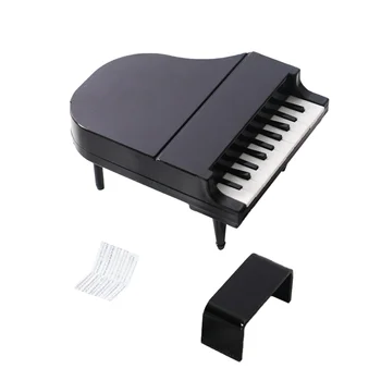 Mini Muebles De Pianos Digitales De Casa De Muñecas, Instrumentos Musicales De Juguete De Plástico De Los Pp En Miniatura