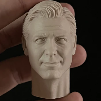 1:6 de Fundición de Resina Figura Rompecabezas Kit de la Figura de la Cabeza de George Clooney Bellamente Esculpido Modelo Sin pintar (50mm)