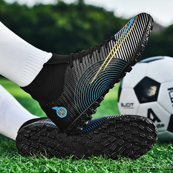 Mbappé Zapatos de Fútbol Cleats Mayorista de la Zapatilla de deporte Duradero, Cómodo Ventilar AG/TF Futsal Botas de Fútbol Unisex Chuteira de la Sociedad