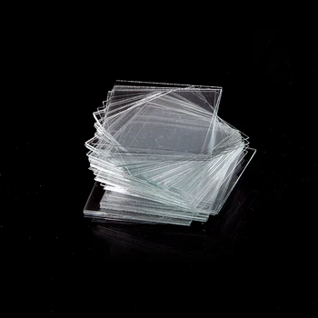 100Pcs/Box Profesional de la Cubierta de Vidrio de Cristal Micro cubreobjetos 18x18mm Portaobjetos de Microscopio Cubre Mayorista de Nuevo