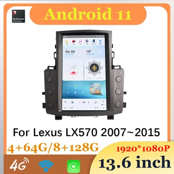 Android Auto Radio de Coche a Coche Central de Multimidia Reproductor de Vídeo Inalámbrica de Carplay Para Lexus LX570 2007-2015