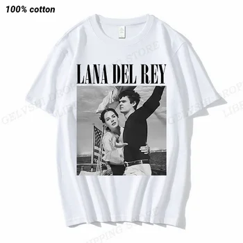 Lana Del Rey Camiseta de los Hombres de Moda de camisetas de Algodón de la Camiseta de los Niños de Hip Hop Tops Camisetas de las Mujeres Tops Rapero Camisetas Unisex Tops Boy