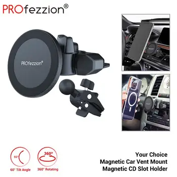 PROfezzion soporte Magnético CD de Auto Ranura de Ventilación de Soporte para el Montaje de Teléfono móvil para el iPhone 14 13 12 Max Pro ,para el iPhone 14 Más
