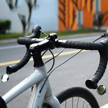 Espejos retrovisores de la Rotación de 360 Manillar Ajustable Espejo Retrovisor Bicicleta Seguro Espejo Retrovisor para MTB Bicicleta de Carretera de Accesorios