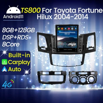 4G LTE 8+128GB Android 11 del Coche de la Pantalla, el Reproductor Multimedia para Toyota Fortuner Hilux 2004-2014 Radio de Navegación Estéreo Carplay
