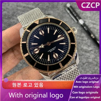 CZCP Reloj de los Hombres de Acero Inoxidable 904l Automático reloj Mecánico 45mm-BR