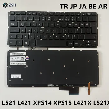 Turquía/Japón/Bélgica/árabe Teclado retroiluminado para DELL XPS14 15 XPS15 L421X L521X L421 L521 teclado del ordenador portátil