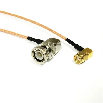 Router inalámbrico Cable RP-SMA conector Macho en Ángulo recto a BNC Macho en Ángulo recto RG316 Coaxial Flexible de 15 cm de 6inch Antena de Refuerzo