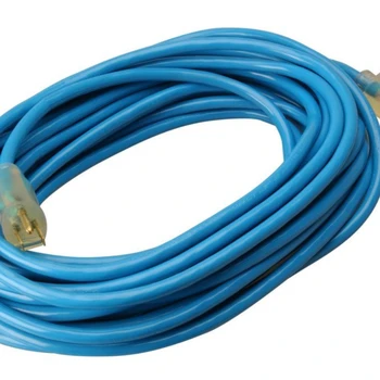 02568 12/3 50' Azul Frío Cable de Extensión de Iptv suscripción Ventilador portatil recargable para el cuerpo Adaptadores para