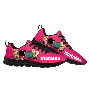 Mafalda Zapatos De Deporte Para Hombre De La Mujer Adolescente Niños Los Niños Las Zapatillas De Deporte De Alta Calidad Lindo Manga De Dibujos Animados De La Zapatilla De Deporte Casual Zapatos Personalizados